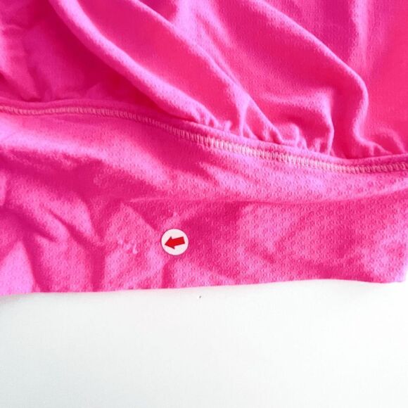 Lululemon Athletica Women Built-In Bra Tank Top Gray & Pink Size 4 - Picture 7 of 7